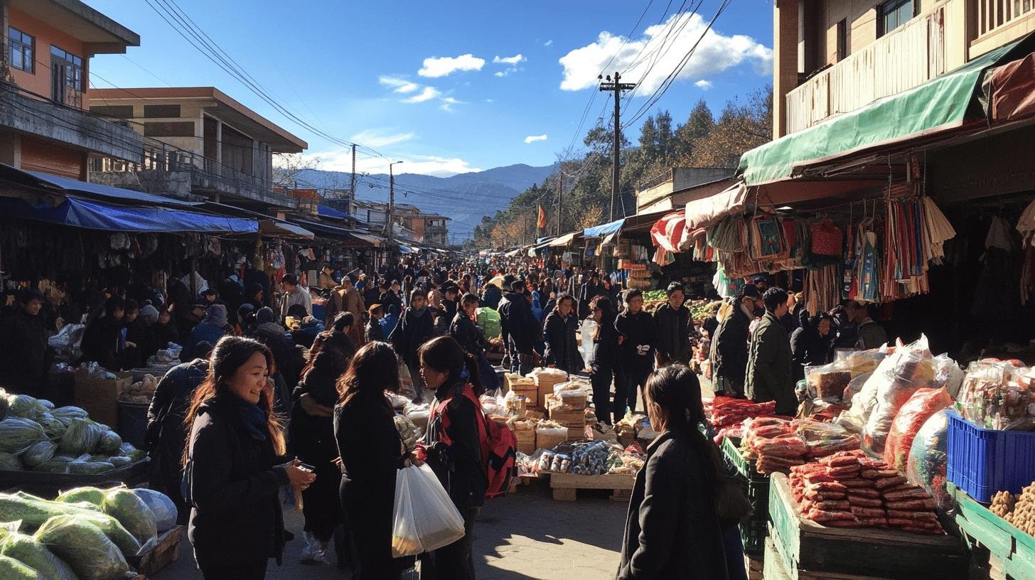 a group of people in a market - Consumer sovereignty and dollar votes