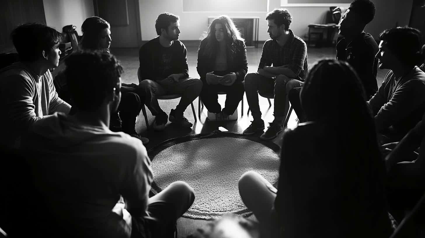 Group discussion on 'Freedom of Speech vs Hate Speech,' highlighting diverse perspectives.