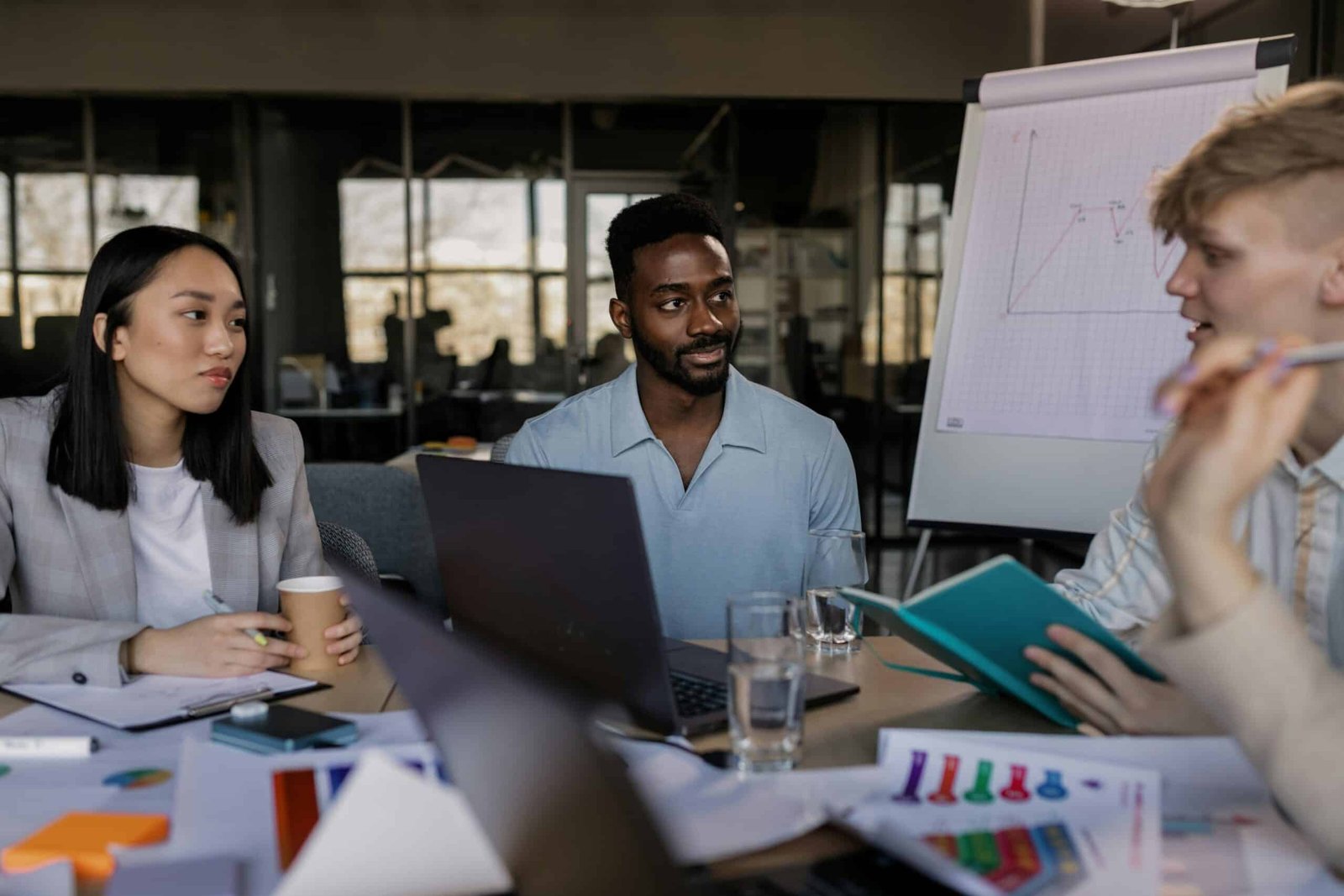 Team discussing strategies for hypergrowth in business during a meeting.
