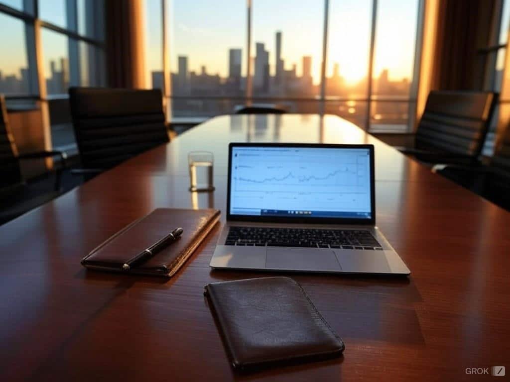 a laptop on a table